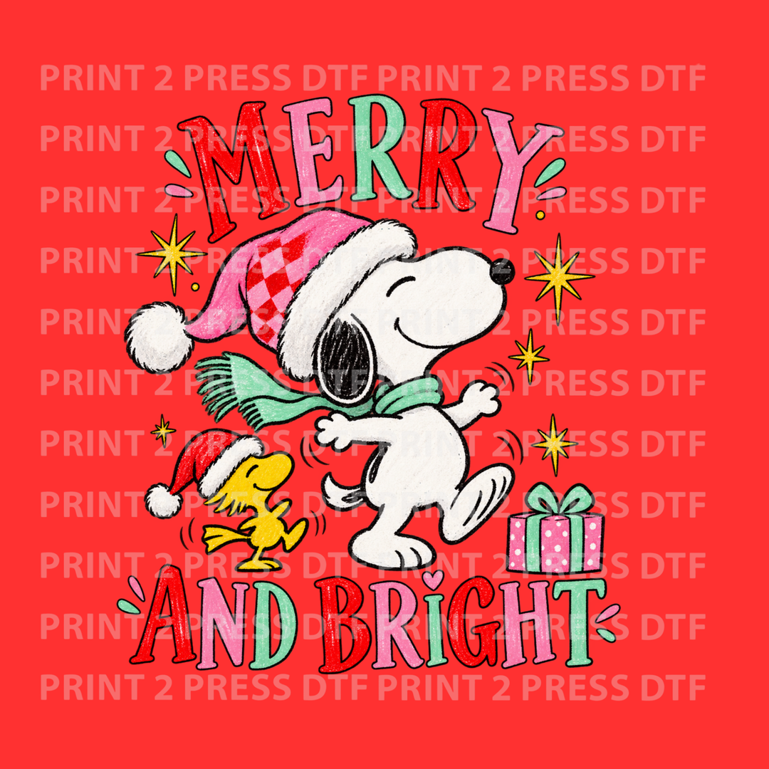 Snoopy Merry And Bright