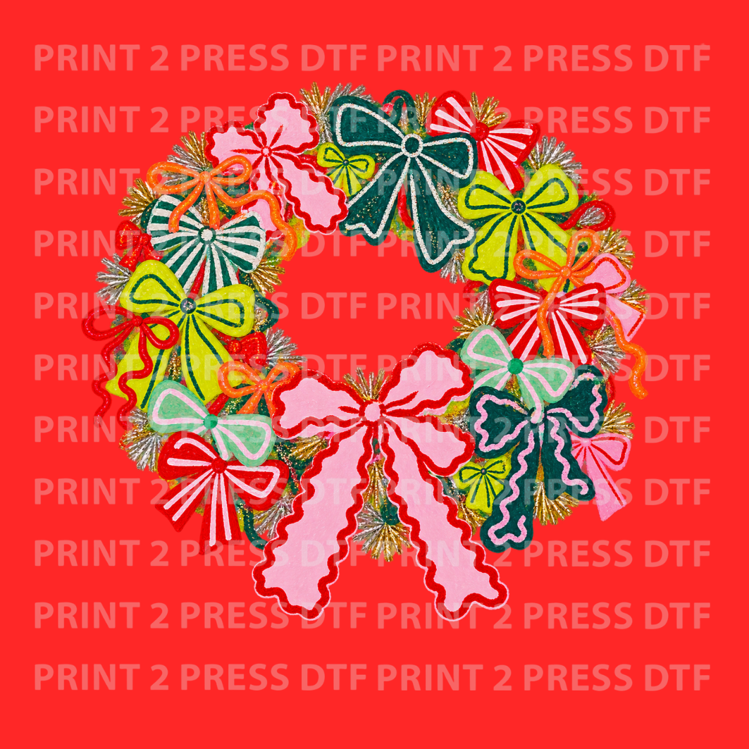 Preppy Ribbon Wreath