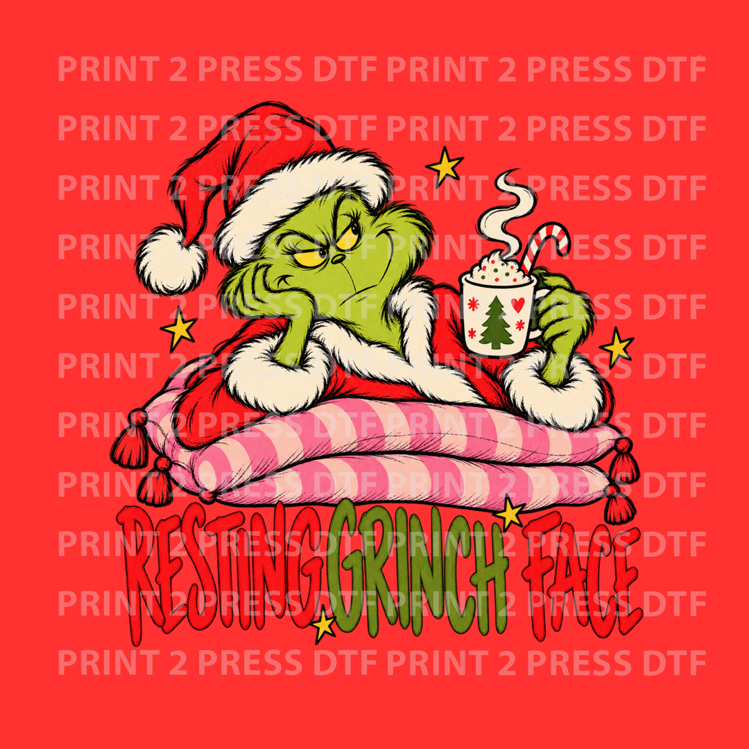 Resting Grinch Face Cozy