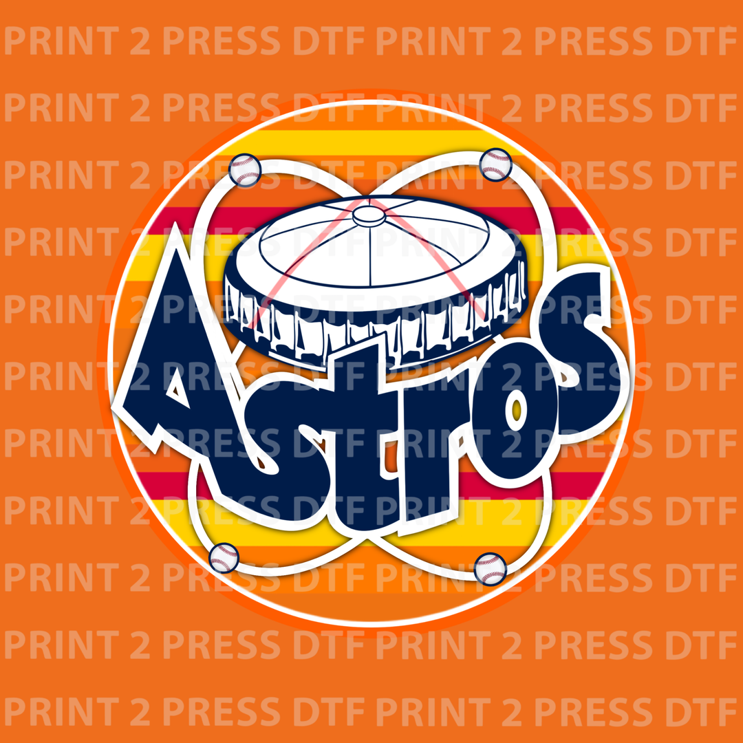 Old School Astros Yellow and Orange