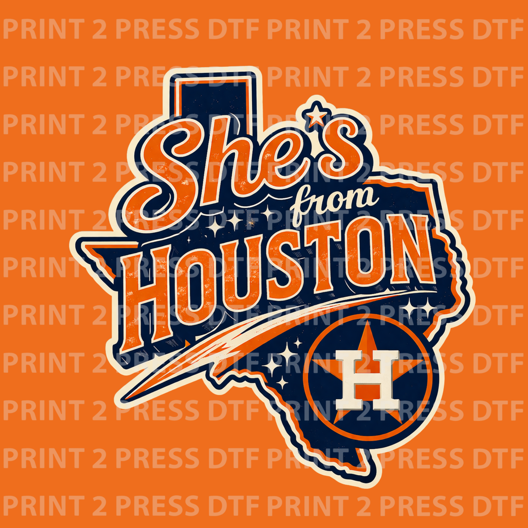She's From Houston Astros Edition (Orange/Navy)