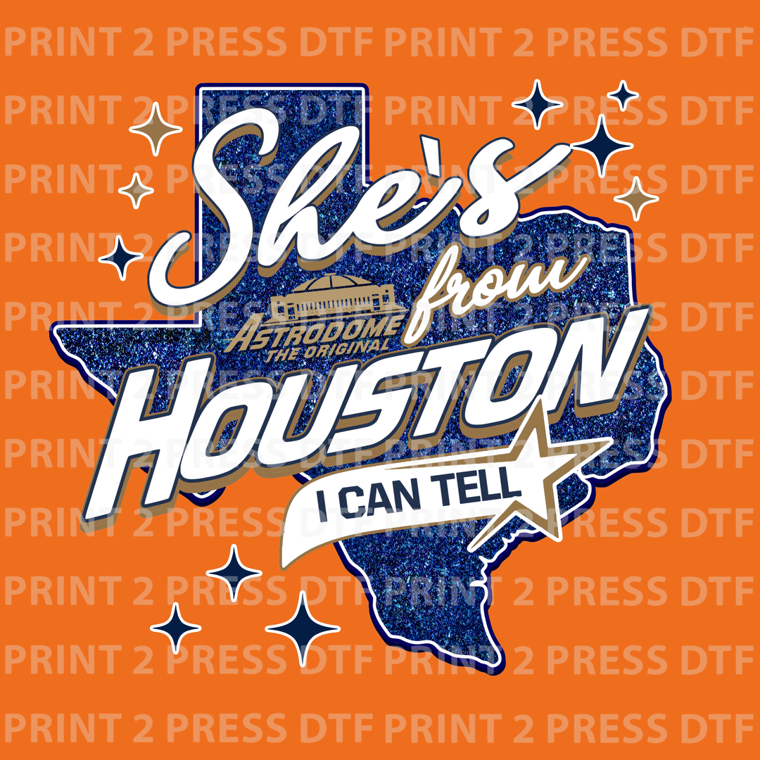 She's from Houston Blue with Astrodome