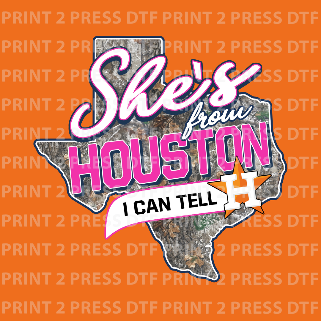 She's from Houston Camo Pink Houston