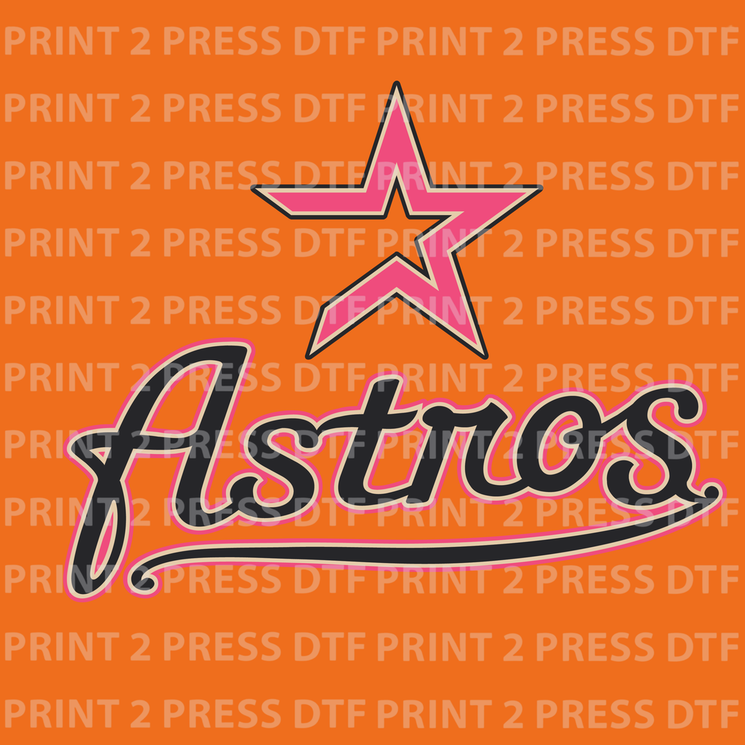 Pink Retro Astros