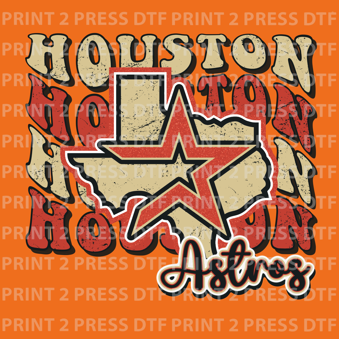Houston Houston Houston Retro