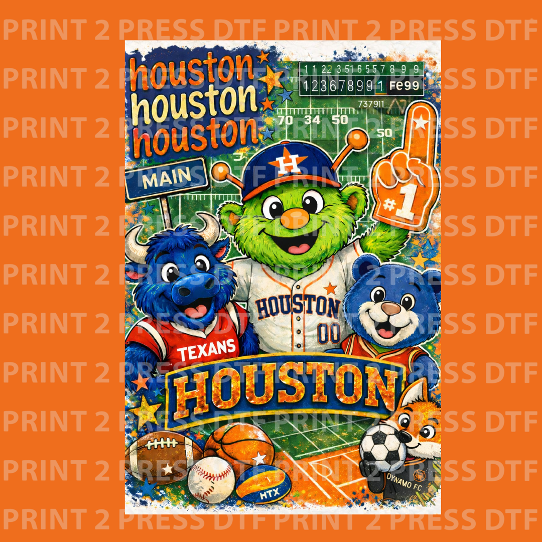 Houston's Fav Mascots Collage