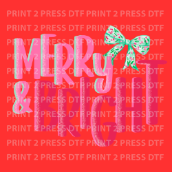 Merry and Bright Green Bow