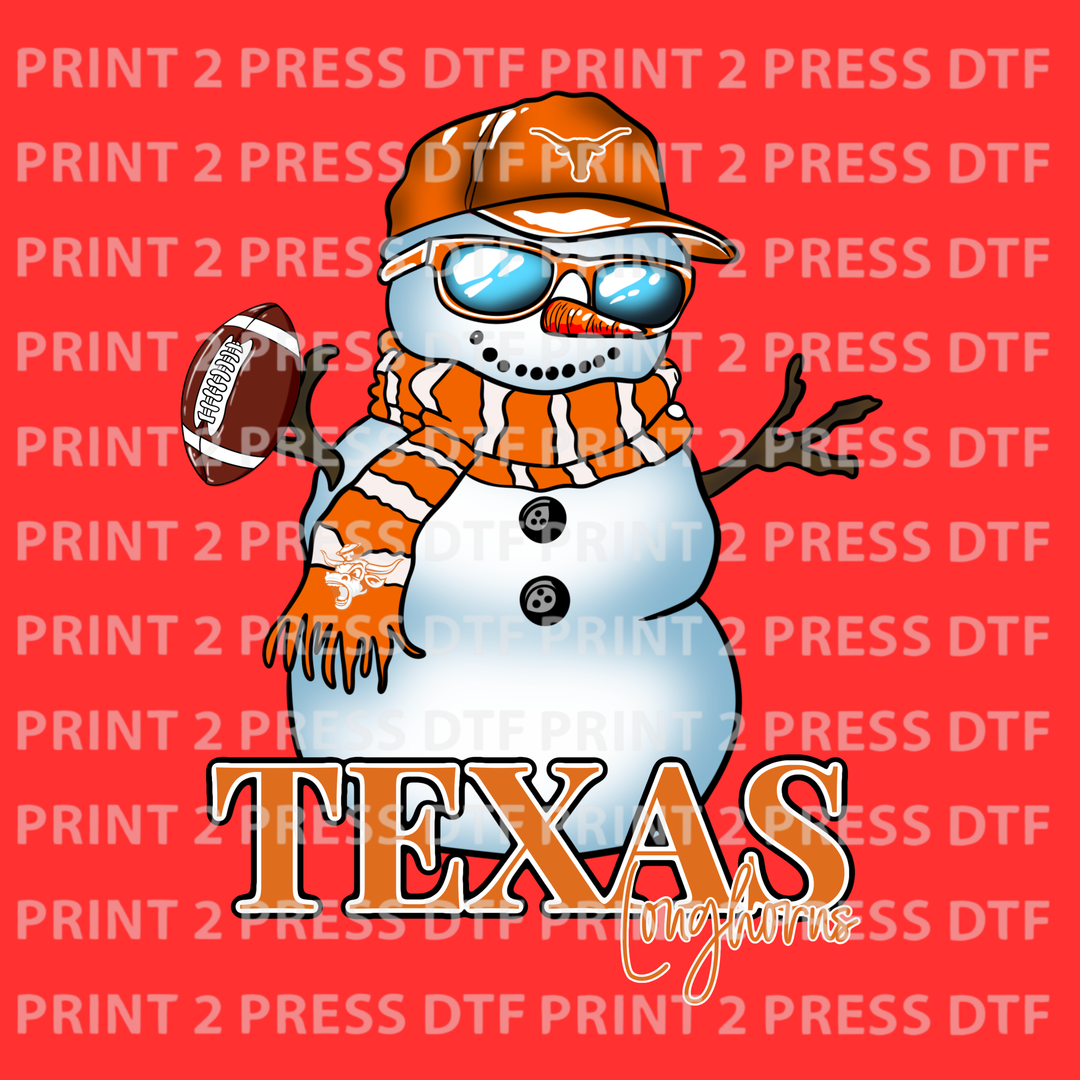 Longhorn Snowman