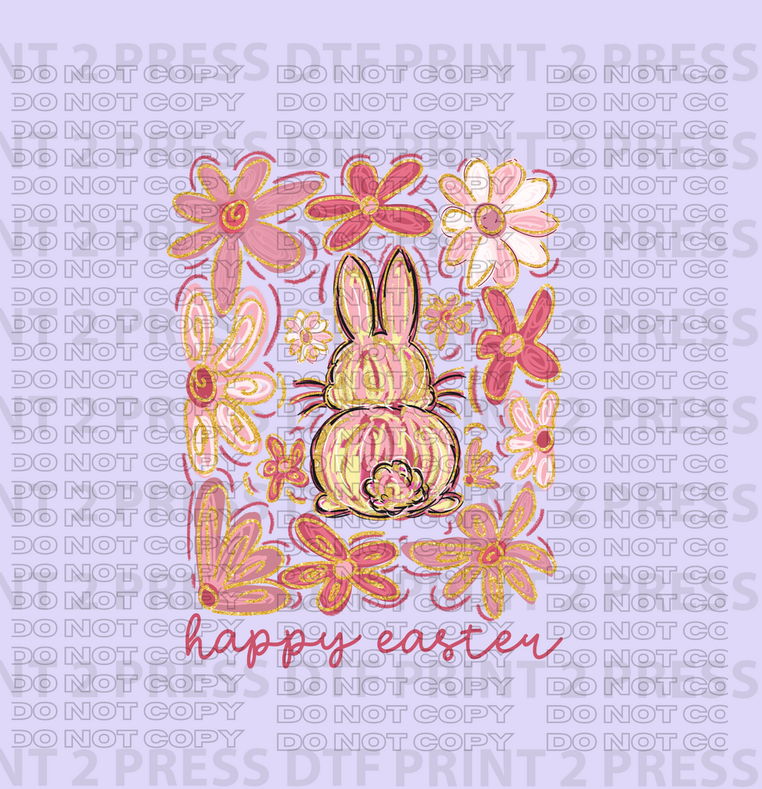 Happy Easter Glitter Boho