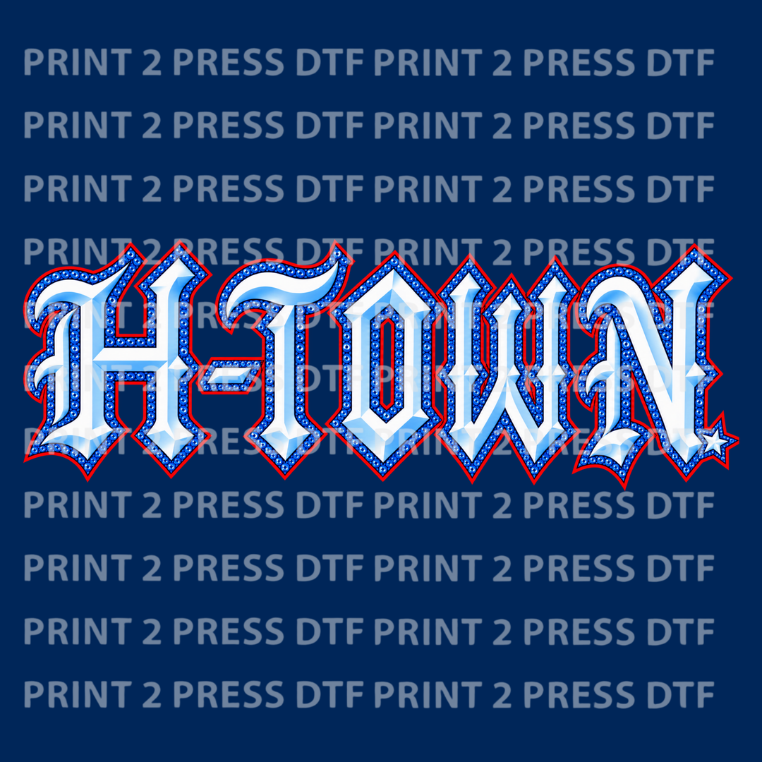 H-Town Columbia Blue Faux Sequins
