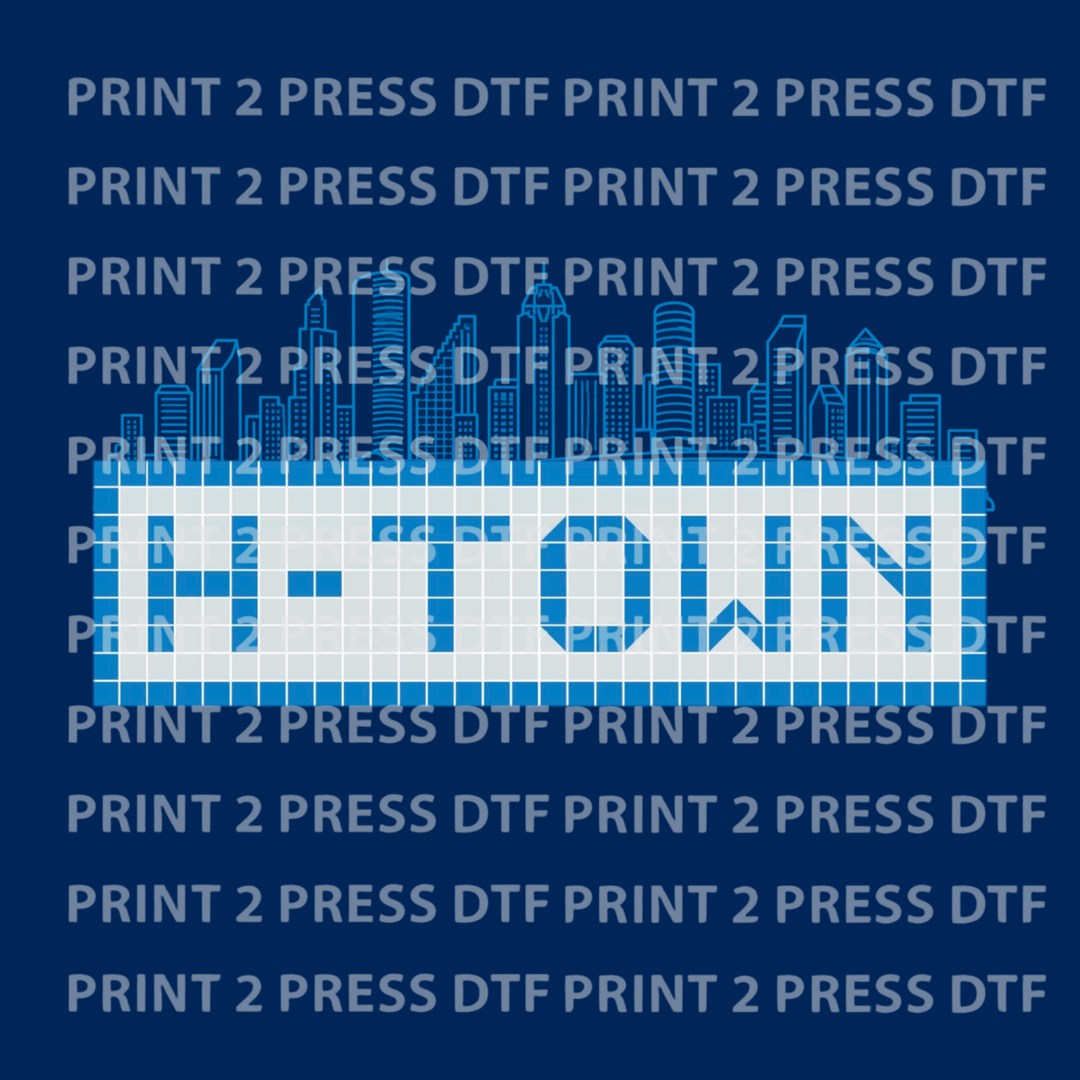 H-Town Columbia Blue Skyline