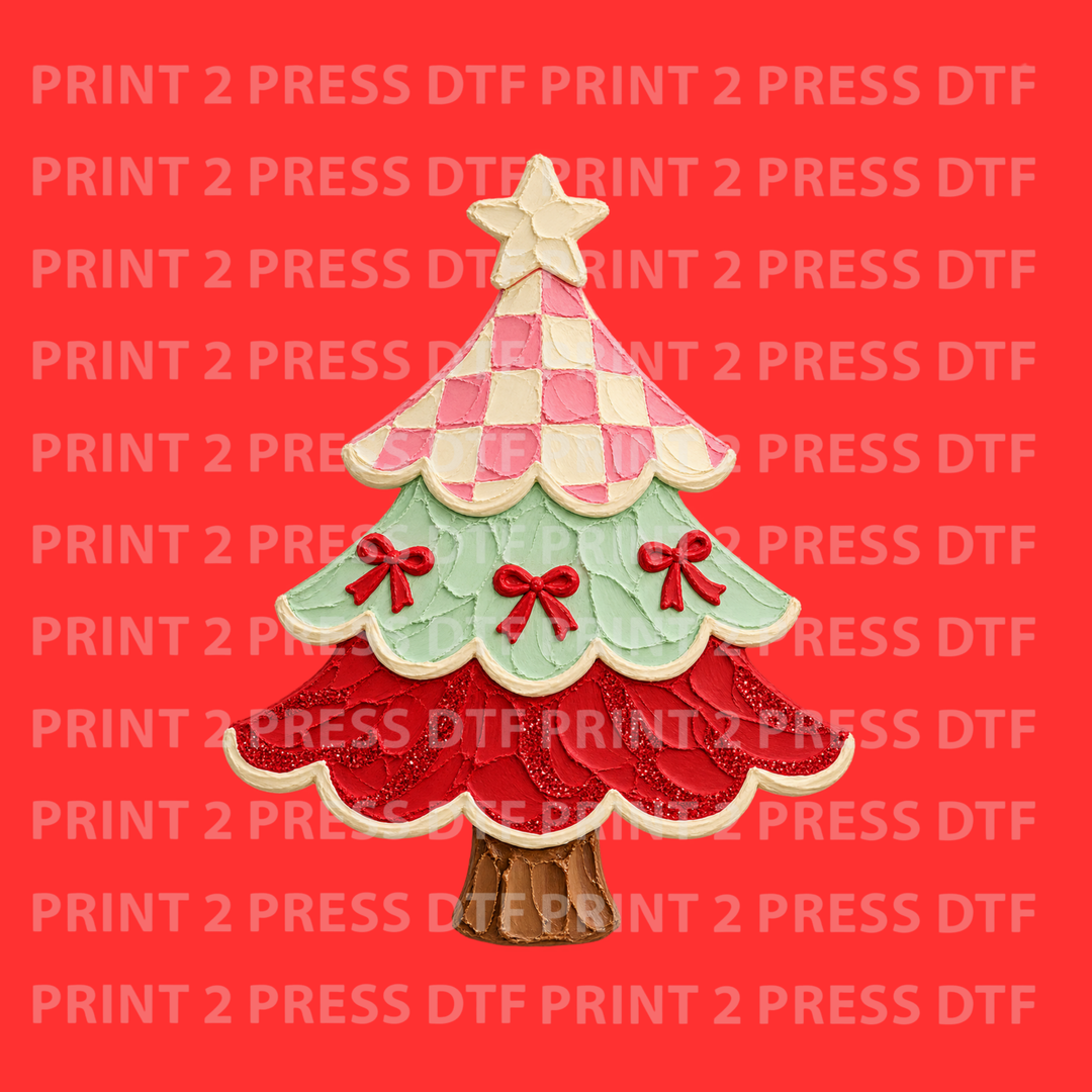 Christmas Tree w White Star