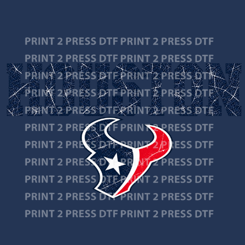 HOUSTON Distressed w Bull (NAVY)