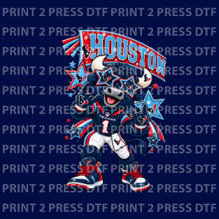 Houston Mascot Toro Blue Jersey
