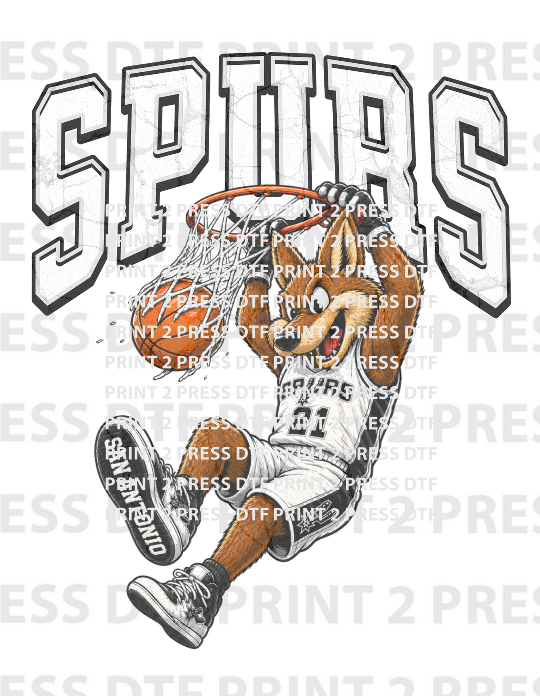 Spurs Coyote Dunking