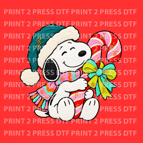Snoopy w Candy Cane