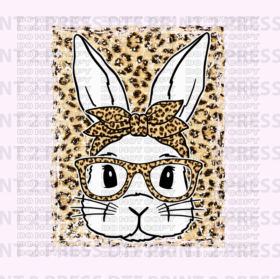 Cheetah Easter Bunny