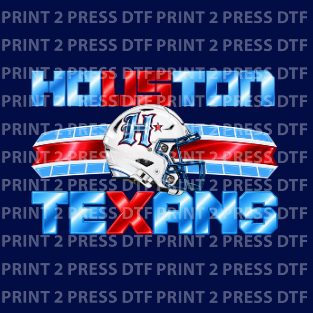 Houston Texans W Helmet Columbia Blue Red