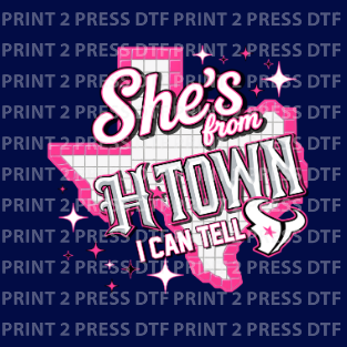She's From H-Town I Can Tell Pink Tiles