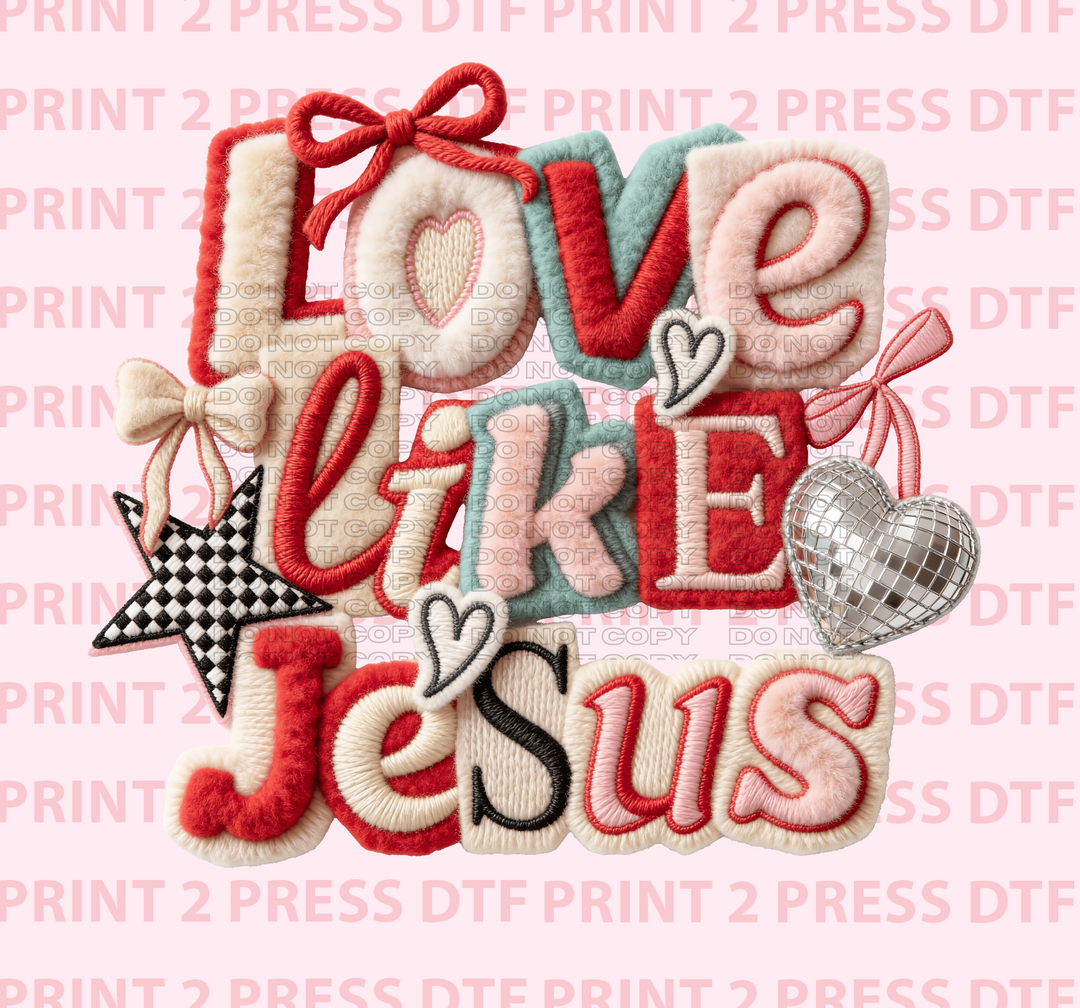Love Like Jesus Disco Heart
