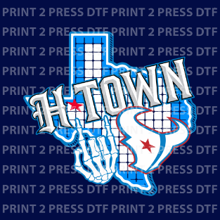 Texas H-Town Toro Skull Hand