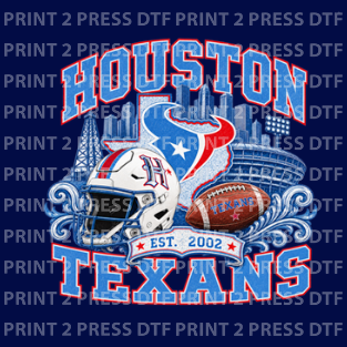 Houston Texans EST 2002 Columbia Blue
