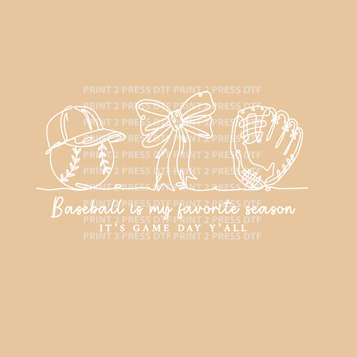 Baseball is my Favorite Season (Outlined images)